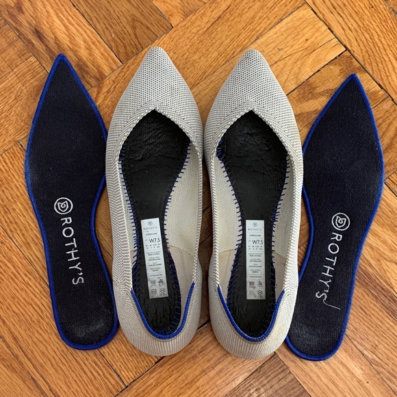 Rothy's Women's Light Gray Flats - Picture 11 of 16